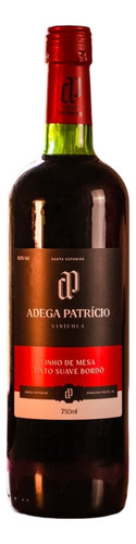 Vinho De Mesa Tinto Bordô Suave Adega Patrício