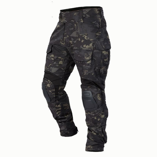 Pantalón Táctico G3 Hombre Con Rodilleras Combate Militar