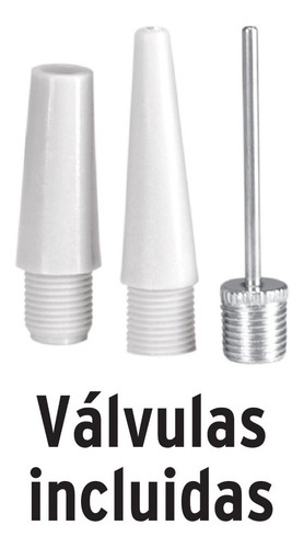 Imagen 2 de 3 de Bomba Para Inflar Balones Llantas De Pedal Truper C/valvulas Color Naranja