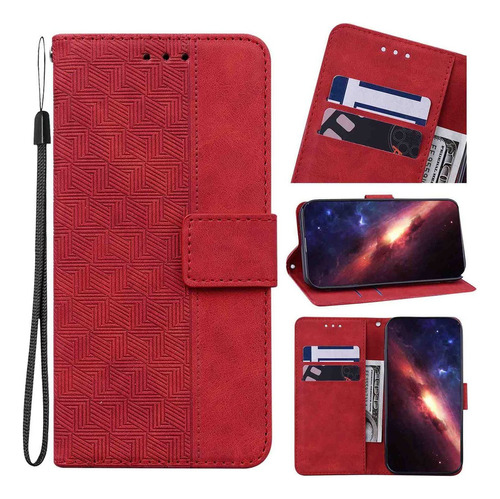 Funda Tipo Cartera Para Oppo Reno 5 Lite, Premium Pu Leq6438