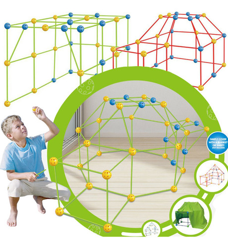 Vv Kit De Construcción De Carpas For Niños De Bricolaje