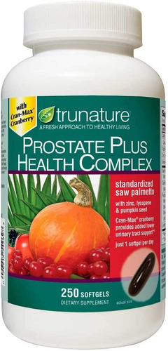 Suplemento de cápsulas Trunature PROSTATE PLUS HEALTH COMPLEX