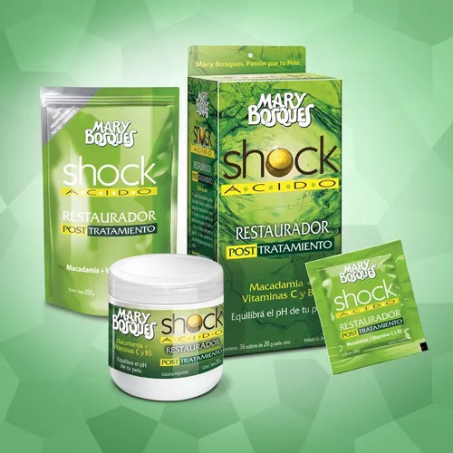 Tratamiento Shock Acido + Rubio Total + Mango Y Cafe 200g X3