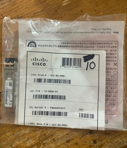 Transceiver Sfp 1g Cisco Glc-sx-mmd 850nm 1km Mmf Original