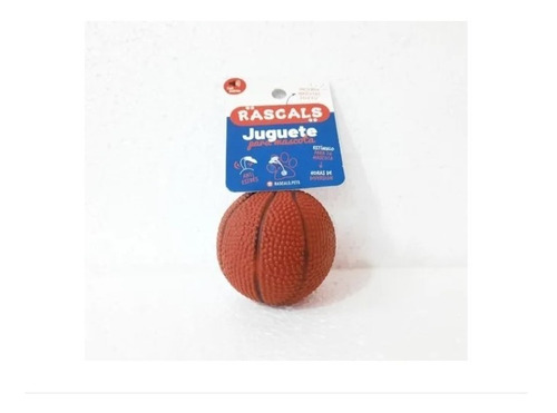 Juguete Para Perro Pelota De Basket Vinilo Con Sonido 10 Cm