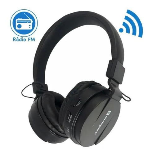 Imagem 2 de 5 de Fone De Ouvido Headset Bluetooth Entrada Cartão De Memória