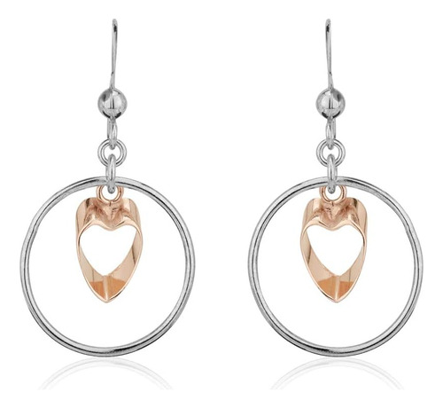 Vanbelle Joyas De Plata Esterlina Pendientes De Corazón CoLG