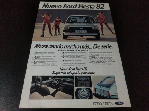 (pa536) Publicidad Clipping Ford Fiesta * 1982