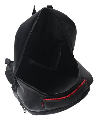 Mochila Wanderlust Portanotebook Urban Red 18p Color Negro Diseño De La Tela Liso