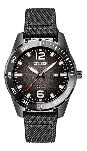 Reloj Citizen Quartz Caballero Negro Mqzo Bi1045-05e - S022