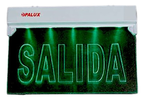 Letrero Señalizador Acrilico Led Salida Op-397 Opalux Reliev