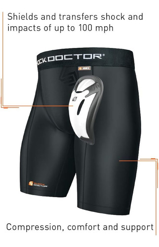 Pantalones Cortos De Compresión Shock Doctor Para Adultos...