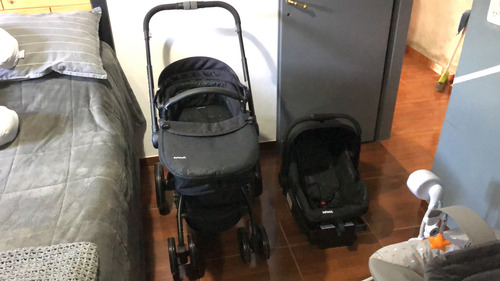 Cochecito Para Bebes L-giro Infanti360 Con Huevito Y Moises Negro Negro (Usado)