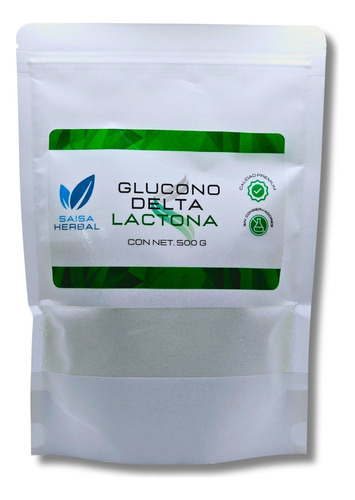 Gluconolactona (glucono Delta Lactona) 500 G. Sabor Sin sabor