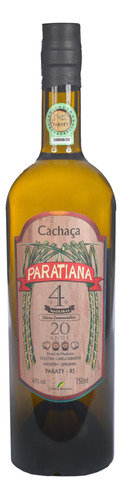 Cachaça Paratiana 4 Madeiras 750ml Edição Comemorativa