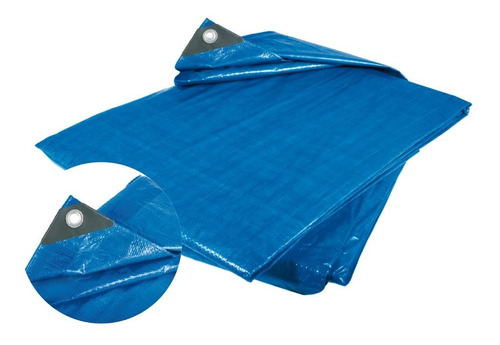 Lona Ligera Azul Multiusos 4x4 Mts 100% Impermeable