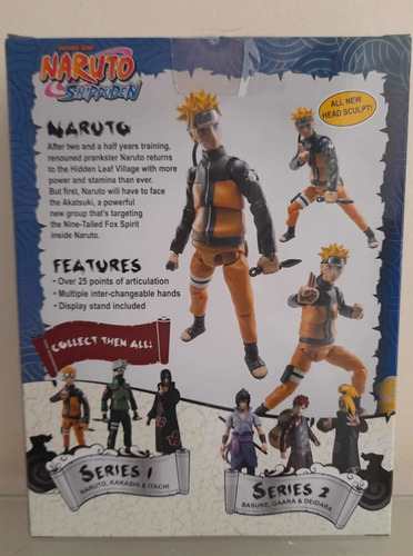 Toynami: Naruto Shippuden Figura 4 Pulgadas Series 1 Naruto