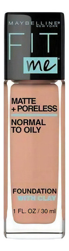 Base de maquillaje líquida Maybelline Fit Me Matte + Poreless Base De Maquillaje Maybelline Fit Me Matte + Poreless De 30ml tono 242 light honey - 30mL 30g