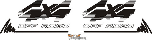 Imagen 7 de 7 de Calco 4x4 Off Road Kit 02 Ploteados Calcos Graficastuning