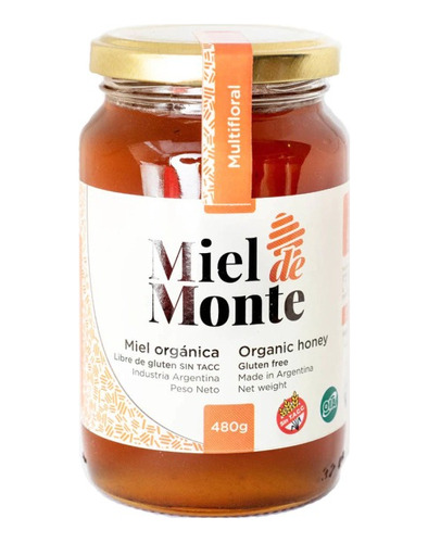 Miel Organica Multifloral Miel De Monte Sin Tacc - 480 Grs