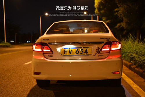 Lanterna Led Toyota Corolla 2012 A 2014 Cristal Red