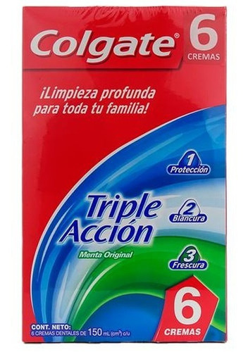 Cremas Dentales Colgate Triple Acción - - mL a $475