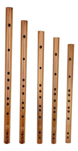Bake 4x Flauta De Madera Tradicional Instrumento De Sonido