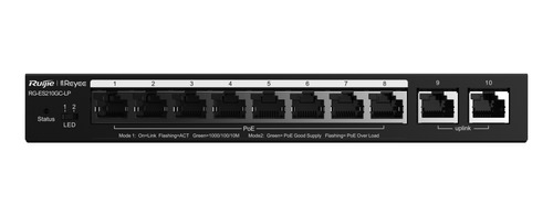 Switch 10 Puertos Ruijie Gigabit Poe Rg-es210gc-lp