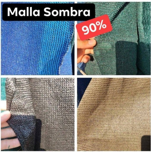 Malla Sombra 4x15 90% Sin Costura/sin Confeccion Color Beige