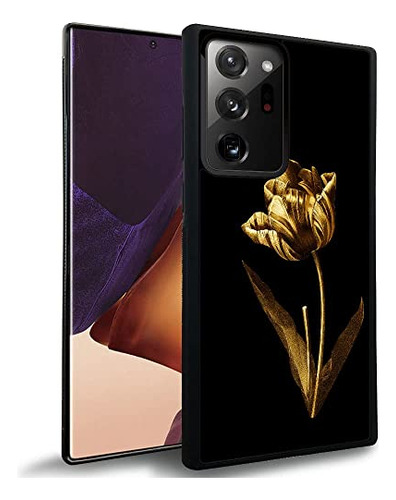 Funda Para Galaxy Note 20 Art Dorado Rosa Plastico Tpu