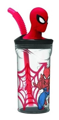 Vaso Con Sorbete Y Figura 3d Hombre Araña  Cresko Ha162