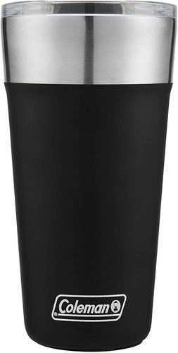Vaso para bebidas térmicas Coleman, acero inoxidable, color negro, 600 ml