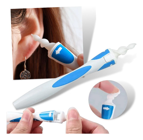 Limpiador De Oídos Espiral Removedor De Cerumen + Accesorios