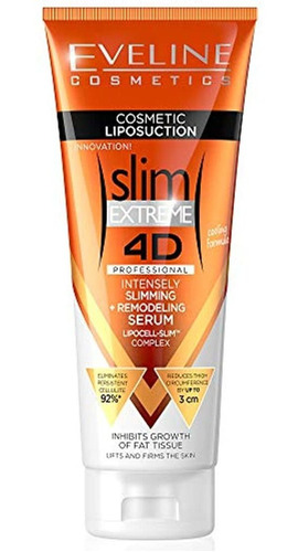 Eveline Slim Extreme 4d Liposuction Sérum Para Cuerpo, 8onz