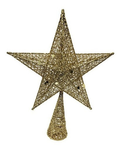 Puntal Estrella 25cm Oro #30694/ Arbol De Navidad - Sheshu