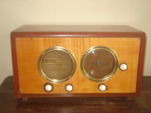 Vint_retro Radio Antiguo Philips Bronce