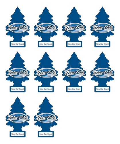 Kit 10 Cheiro Automotivo Little Trees Aromatizante Eua