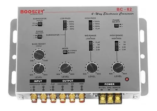 Crossover Booster Bc-82 4 Vias E 8 Canais E Seletor De Fase Crossover Booster Bc-82 4 Vias E 8 Canais E Seletor De Fase