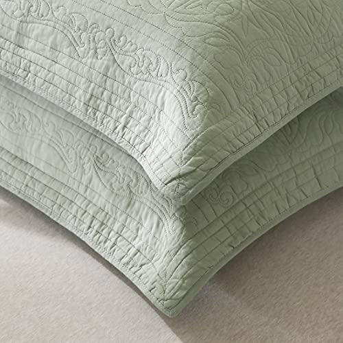 Funda De Almohada Acolchada De Algodón 100% Winlife Con Est
