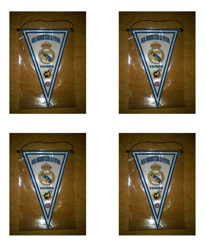 Banderin 37cm Paño España Real Madrid Club De Futbol