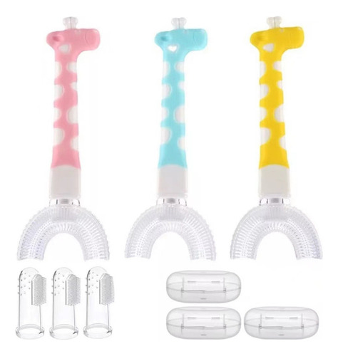 . Cepillos De Dientes En Forma De U For Bebés Mascotas 3pcs