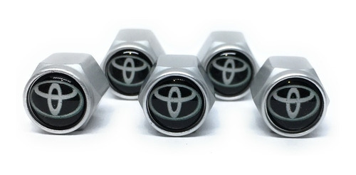 Tapa Válvulas Para Llantas Emblema Toyota Juego De 5 Uds