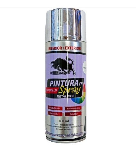 Spray Uso General Cromo Metalico Brillante 400ml