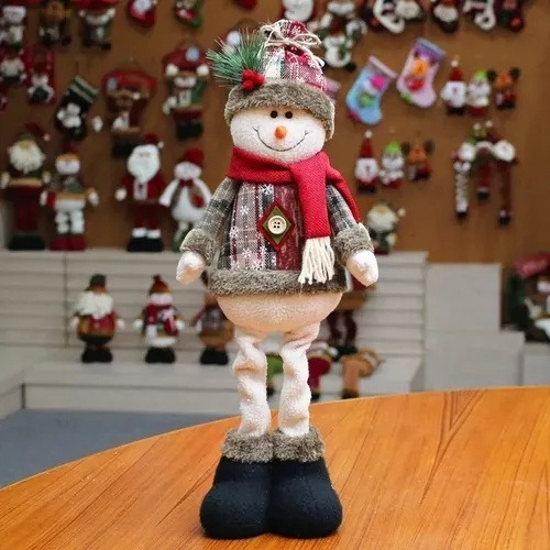 Conjunto De Tres Piezas De Muñeco De Nieve Y Reno Navideño