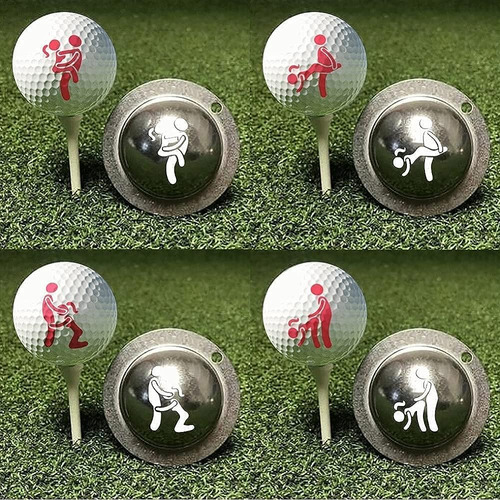 Jptsdbnwmt 4pcs Golf Ball Marker Stencil Herramienta Persona