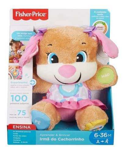 Irmã Cachorrinho Smart Stages Fala Em Português Fisher Price