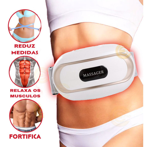 Imagem 4 de 7 de Cinta Massageadora Vibratoria Fitnes Abdominal Infravermelho