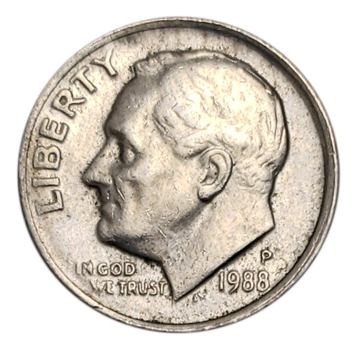 Moneda 10 Centavos De Dólar (1 Dime) 1988 Pieza 2678