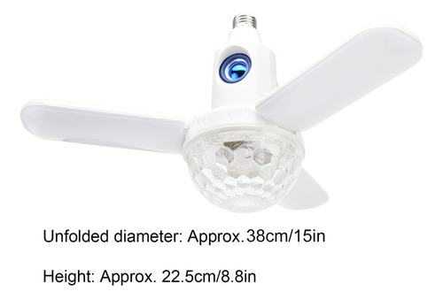 A Luz De Techo Musical Bluetooth, Control Remoto Plegable,