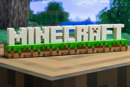 Bateria Logo Light Paladone Minecraft/usb 2 Modos De Luz